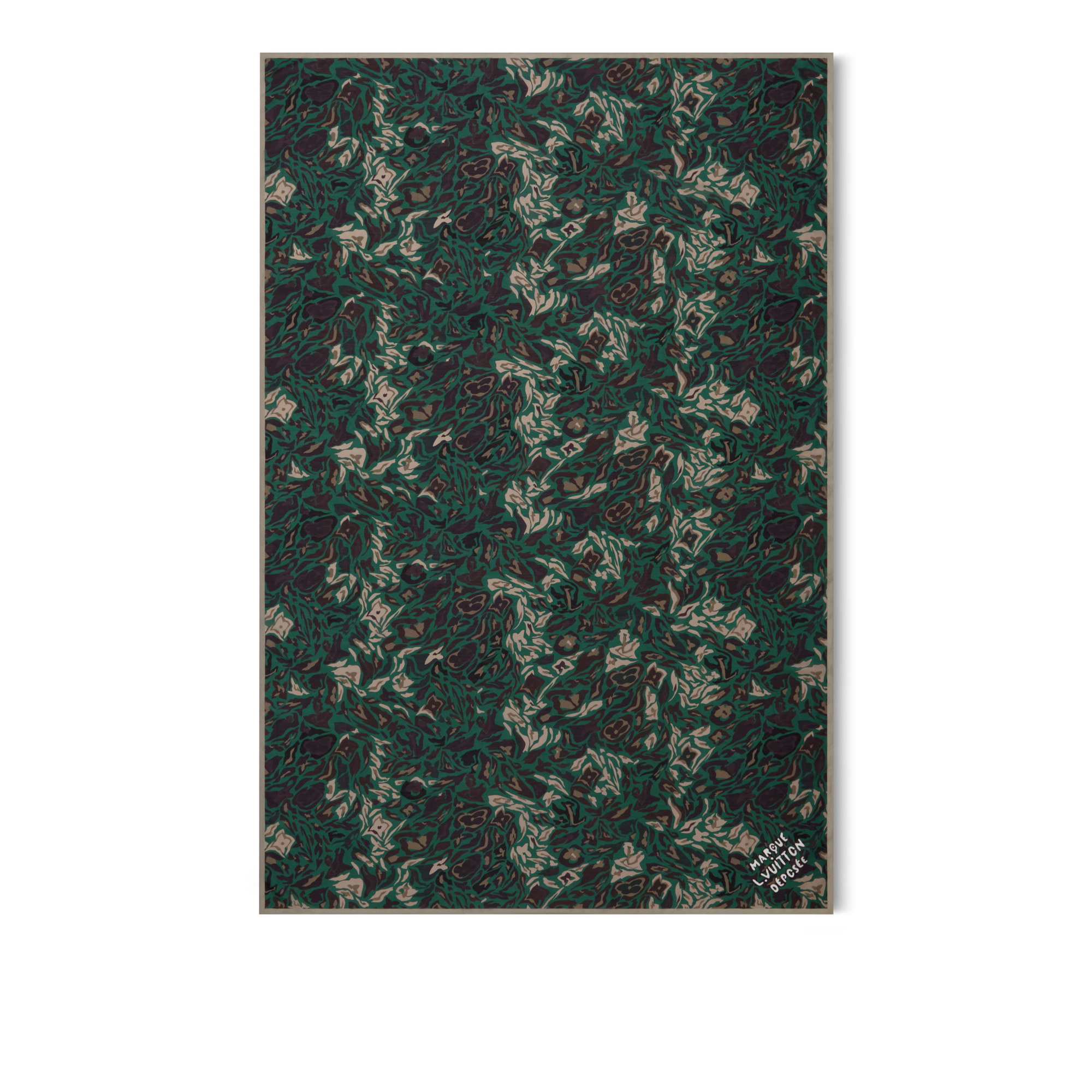 LV Camo Stole S00 in Men
