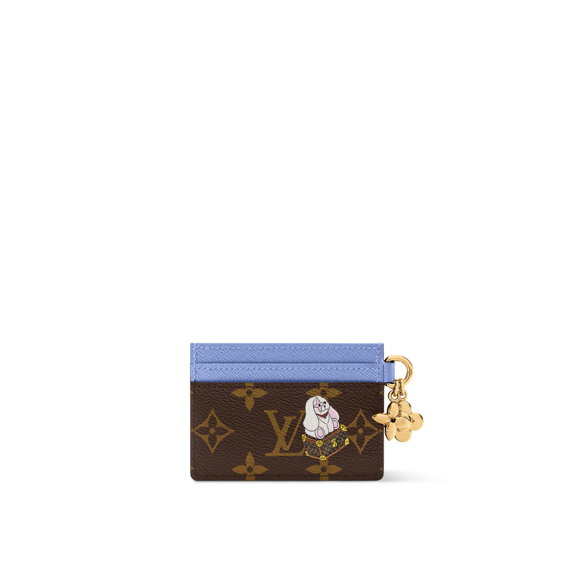 LV Charms Card Holder Monogram Canvas in Women