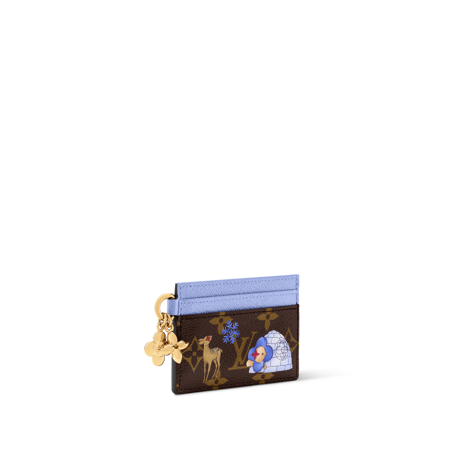 LV Charms Card Holder Monogram Canvas in Women