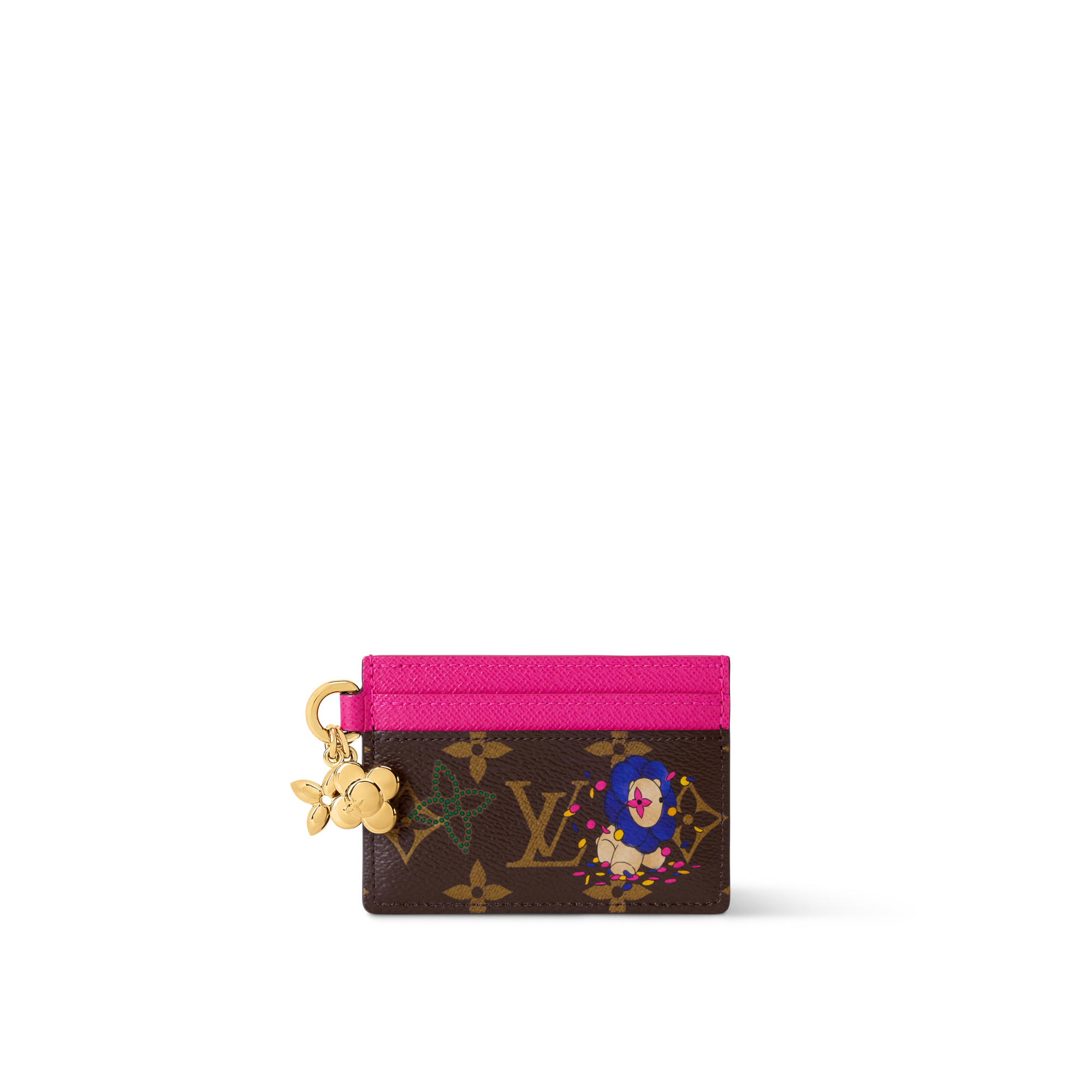 LV Charms Card Holder Monogram Canvas in Women