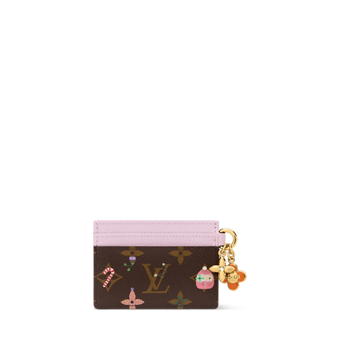 LV Charms Card Holder front view