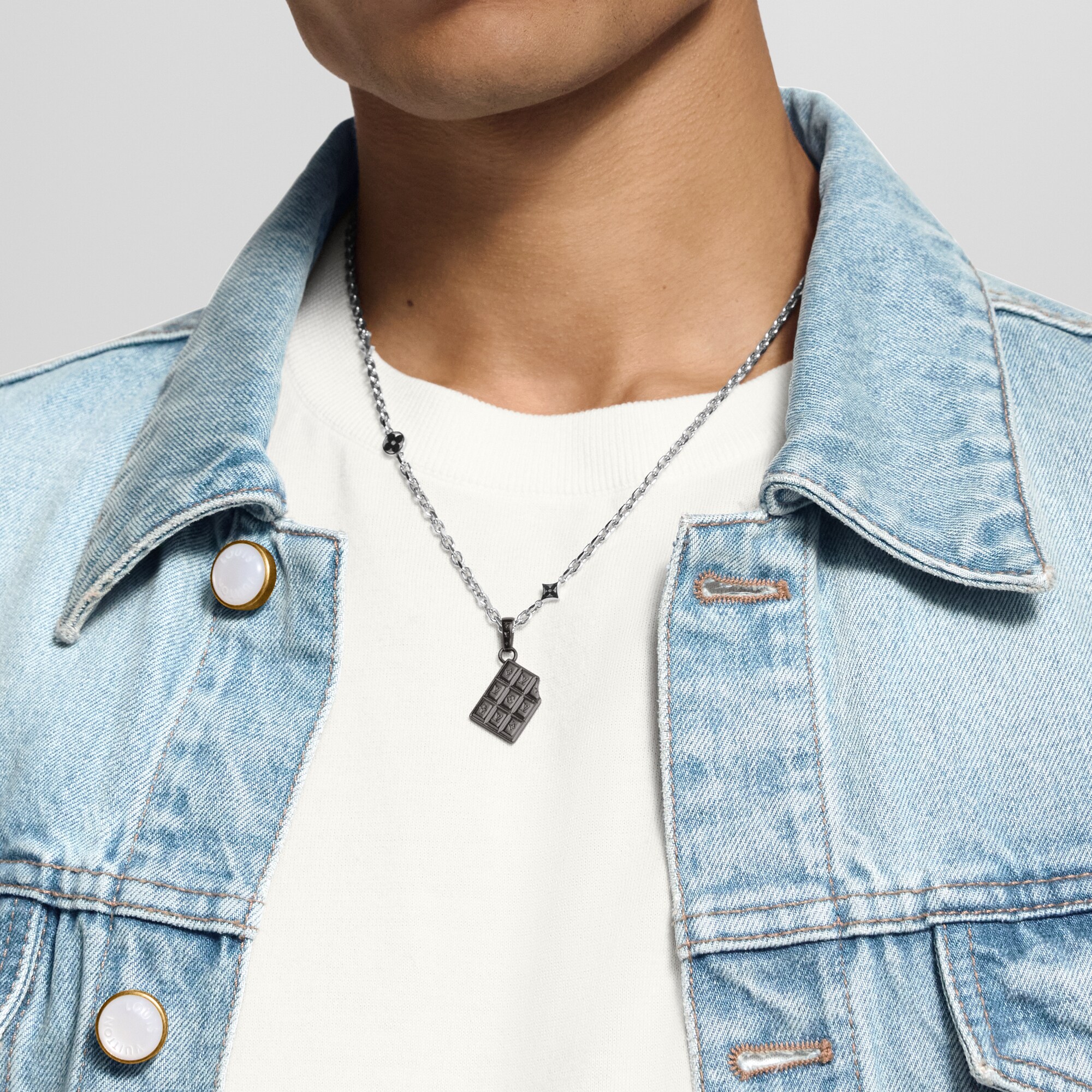 LV Chocolate Bar Charm S00 in Men