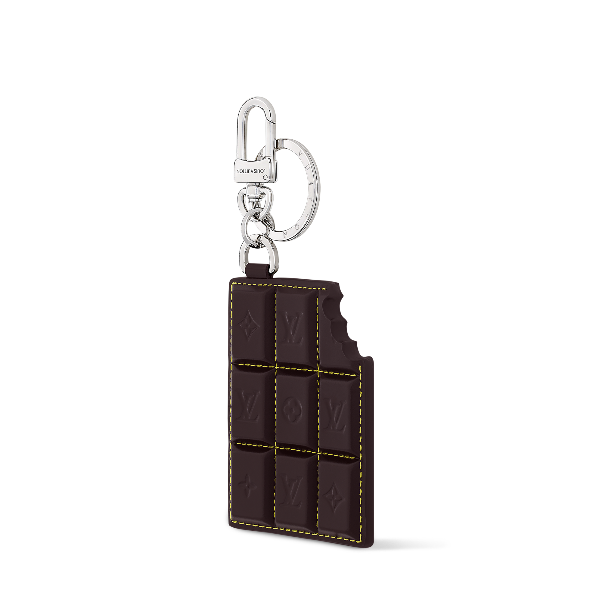 LV Chocolate Bar Key Holder and Bag Charm S00 in Men
