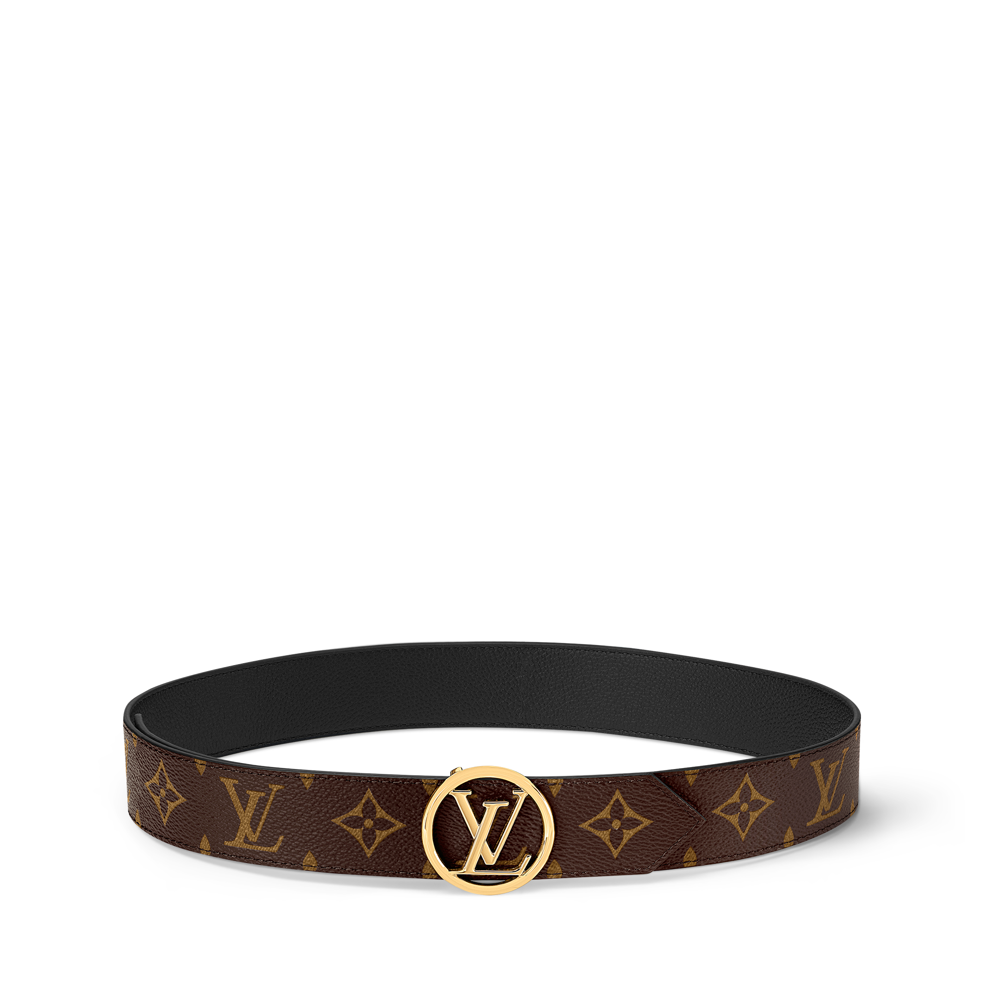 LV Circle 35MM Reversible Belt Monogram Canvas in Women