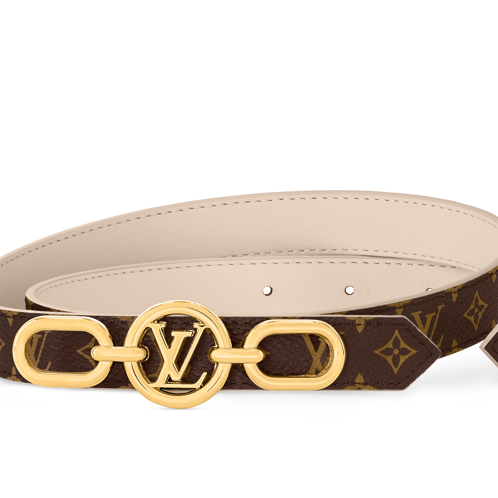 LV Circle Prime 20mm Reversible Belt Monogram Canvas in Women