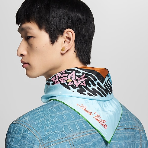 LV City Stamp Bandana S00 in Men's Accessories Silk and Bandanas collections by Louis Vuitton (Product zoom)