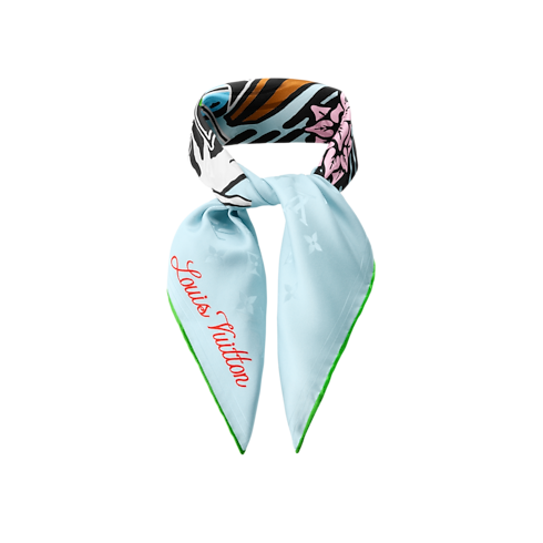 LV City Stamp Bandana S00 in Men's Accessories Silk and Bandanas collections by Louis Vuitton (Product zoom)