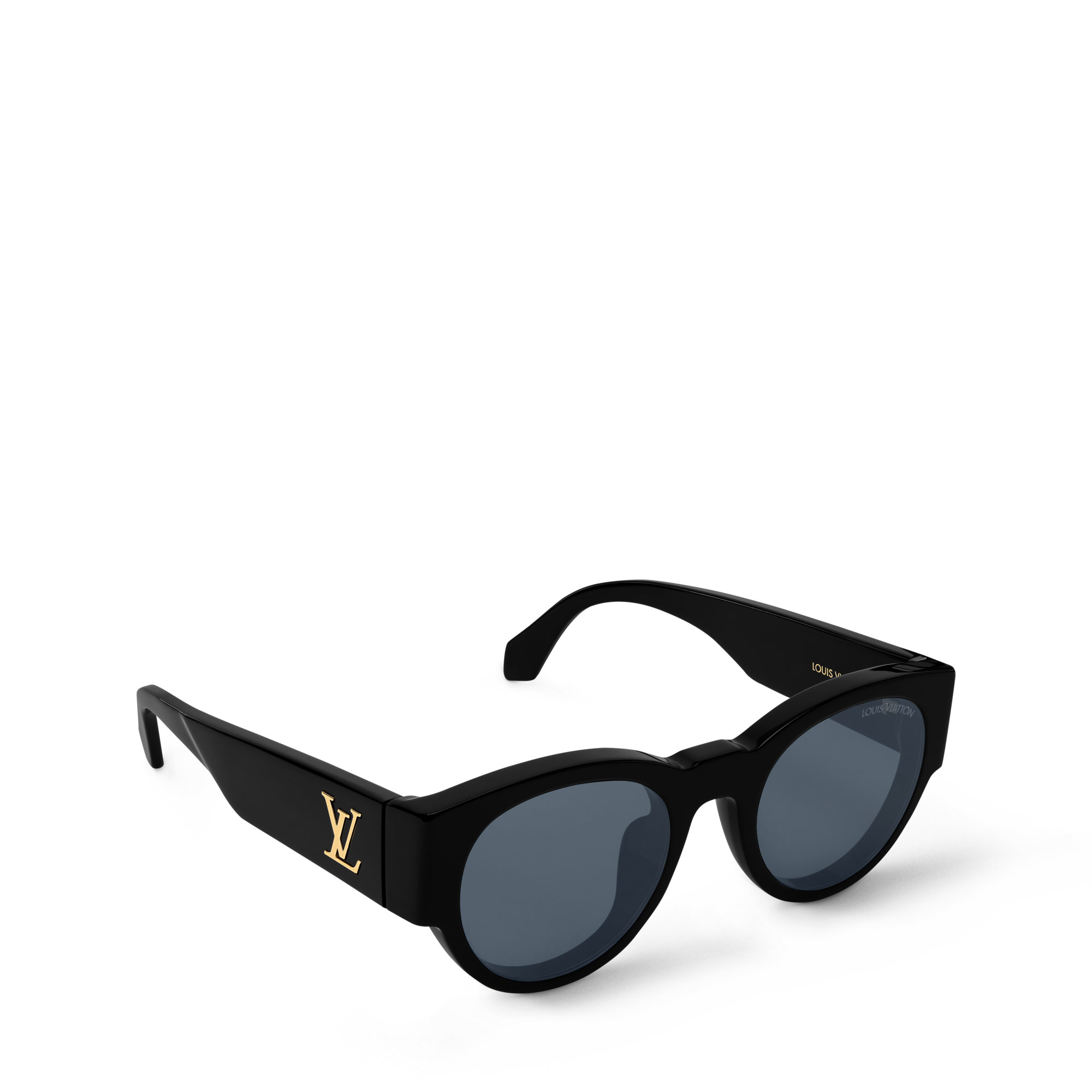 Louis Vuitton Black Sunglasses with Gold LV Accents Louis Vuitton Acetate LV Chain Braided Maxi Square  main image 3