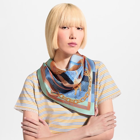 LV Classic Strap Square 90 S00 in Women's Accessories Silk Squares and Bandeaux collections by Louis Vuitton (Product zoom)