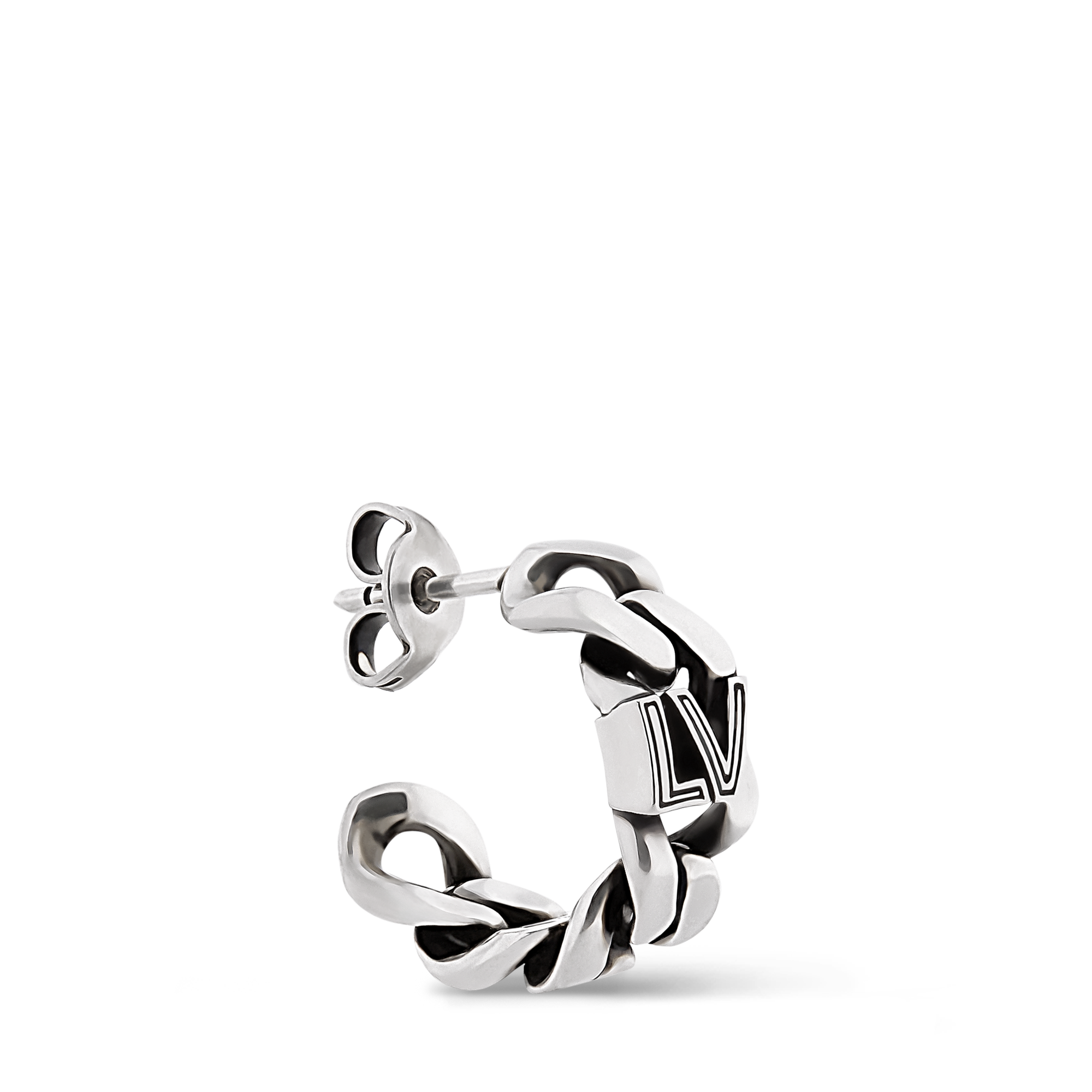 LV Club Chain Single Pin Earring S00 in Men