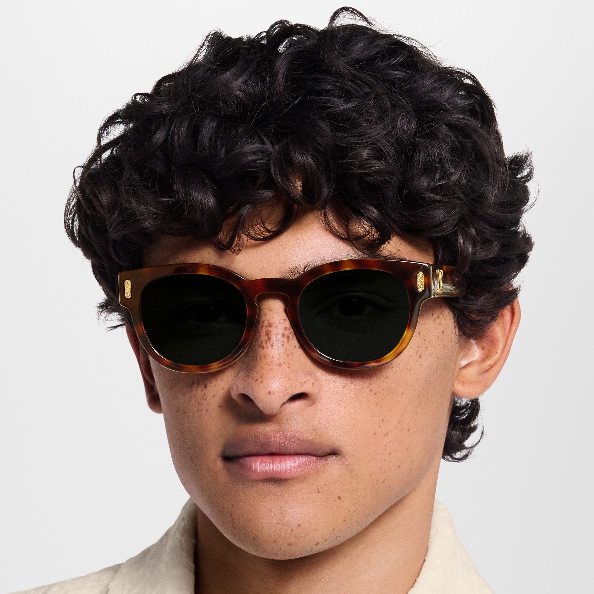 Louis Vuitton LV Confidence Round Sunglasses Eyewear Brown LV Confidence Round Sunglasses S00 - I love you day for him  main image 3