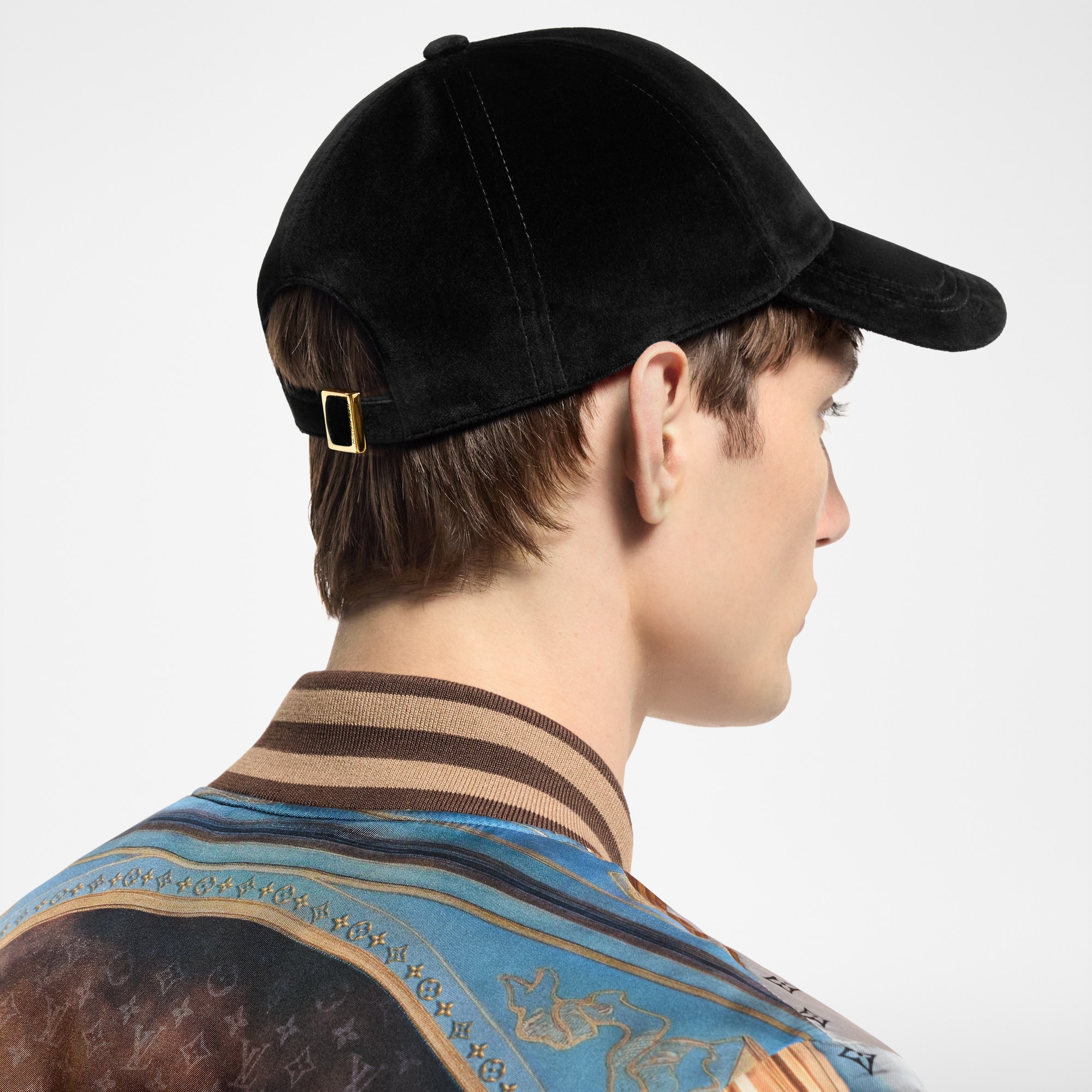 Louis Vuitton Grey Velour Baseball Cap #1 LV Smash Cap S00 - Accessories | LOUIS VUITTON main image 3