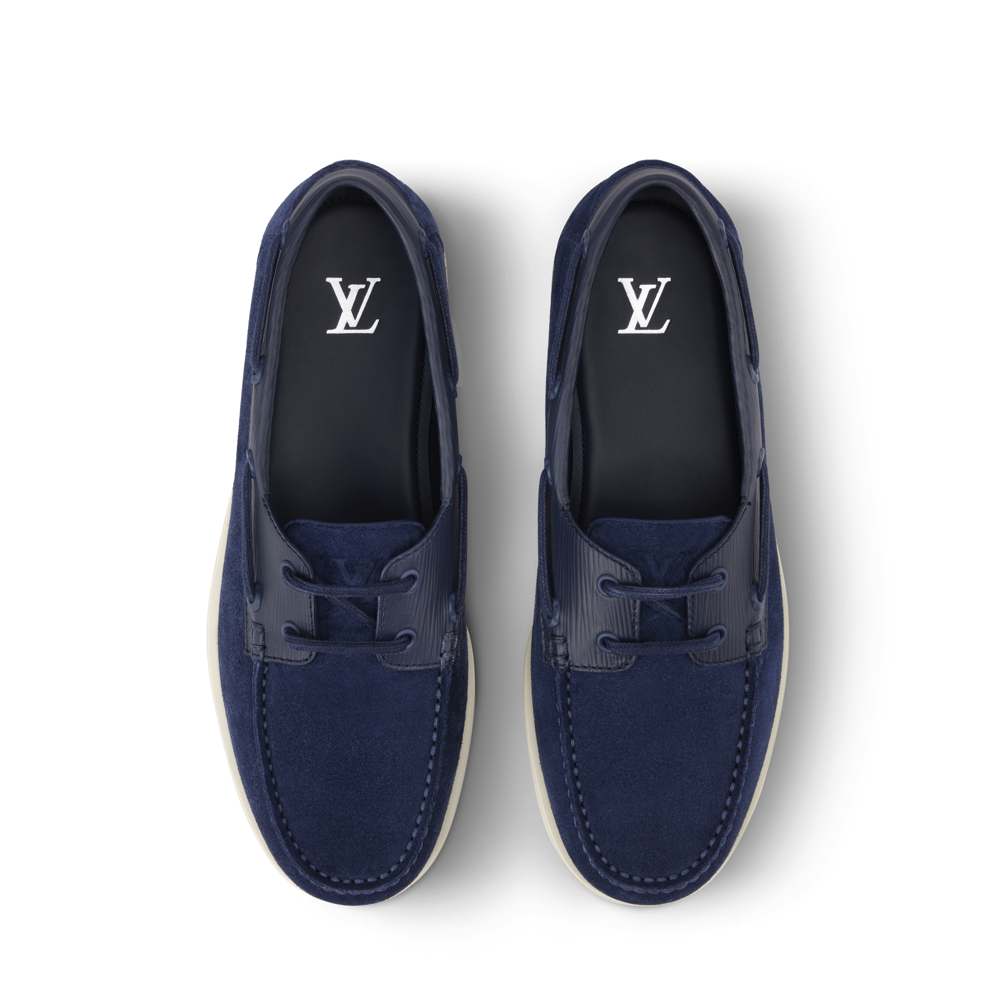 blue louis vuitton dress shoes LOUIS VUITTON Driver Moccasin Shoes 'Blue Monogram' 1AAQ02