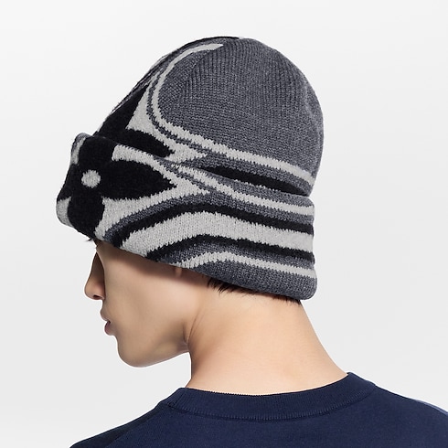 LV Crush Graphic Flower Beanie S00 in Men's Accessories Hats, Beanies and Gloves collections by Louis Vuitton (Product zoom)