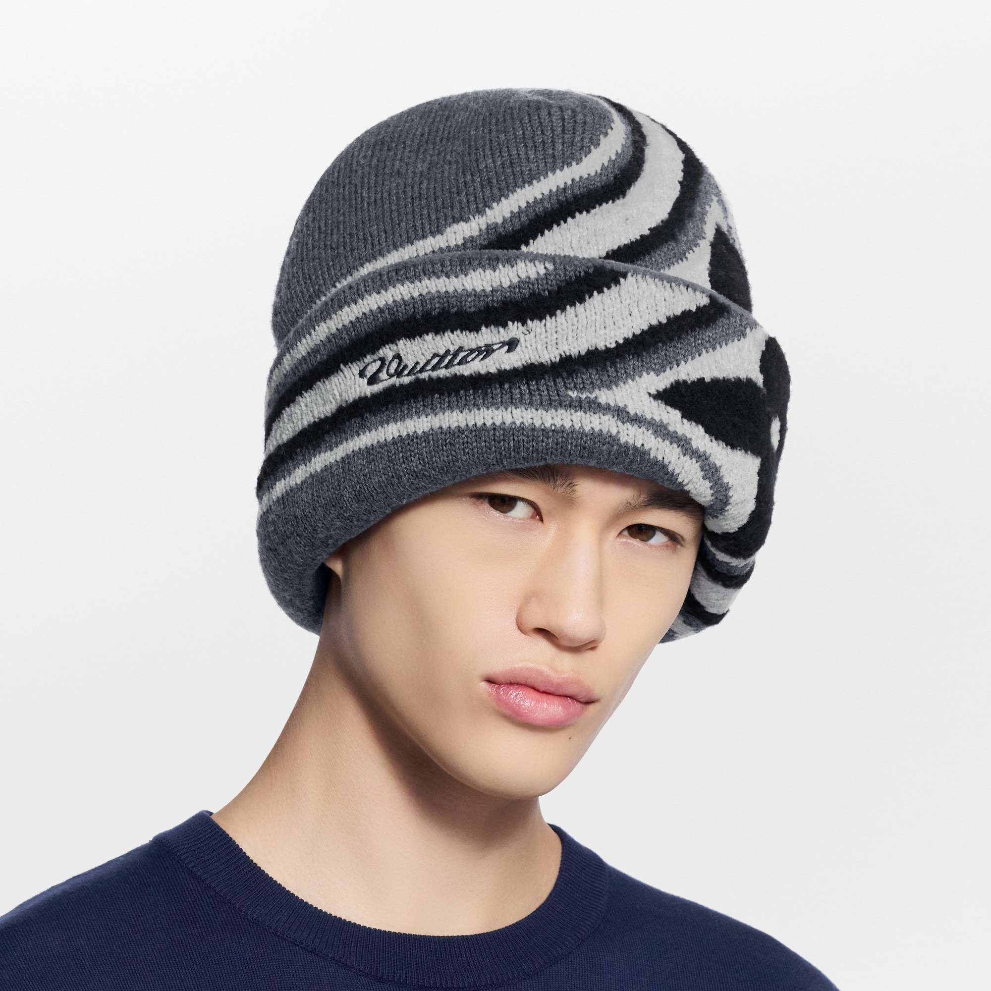 LV Crush Graphic Flower Beanie S00 in Men