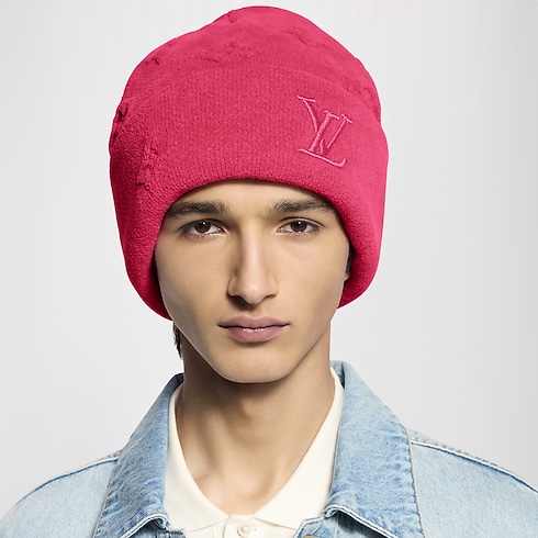 LV Crush Monogram Heritage Beanie S00 in Men's Accessories Hats, Beanies and Gloves collections by Louis Vuitton (Product zoom)
