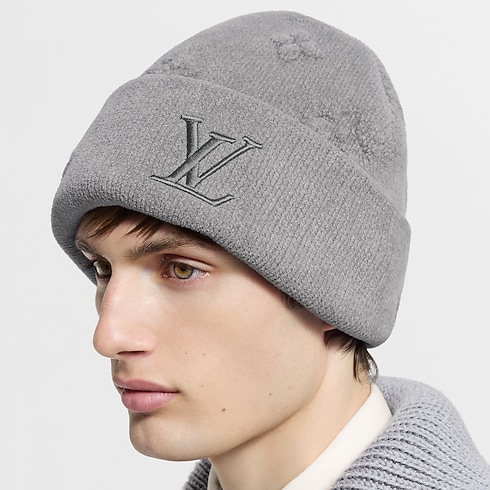LV Crush Monogram Heritage Beanie S00 in Men's Accessories Hats, Beanies and Gloves collections by Louis Vuitton (Product zoom)