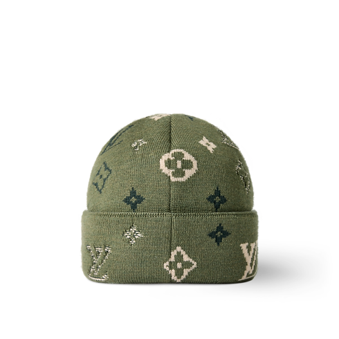 LV Crush Monogram Surplus Beanie S00 in Men's Accessories Hats, Beanies and Gloves collections by Louis Vuitton (Product zoom)