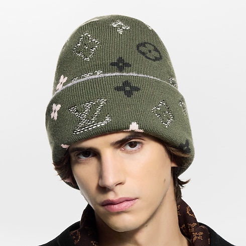 LV Crush Monogram Surplus Beanie S00 in Men's Accessories Hats, Beanies and Gloves collections by Louis Vuitton (Product zoom)