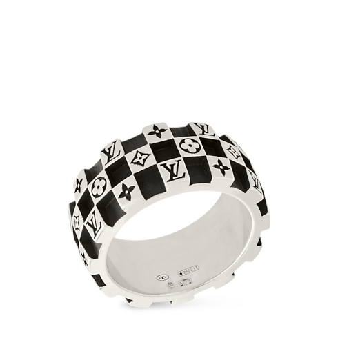 LV Damier Ring S00 in Men's Fashion Jewelry Rings collections by Louis Vuitton (Product zoom)