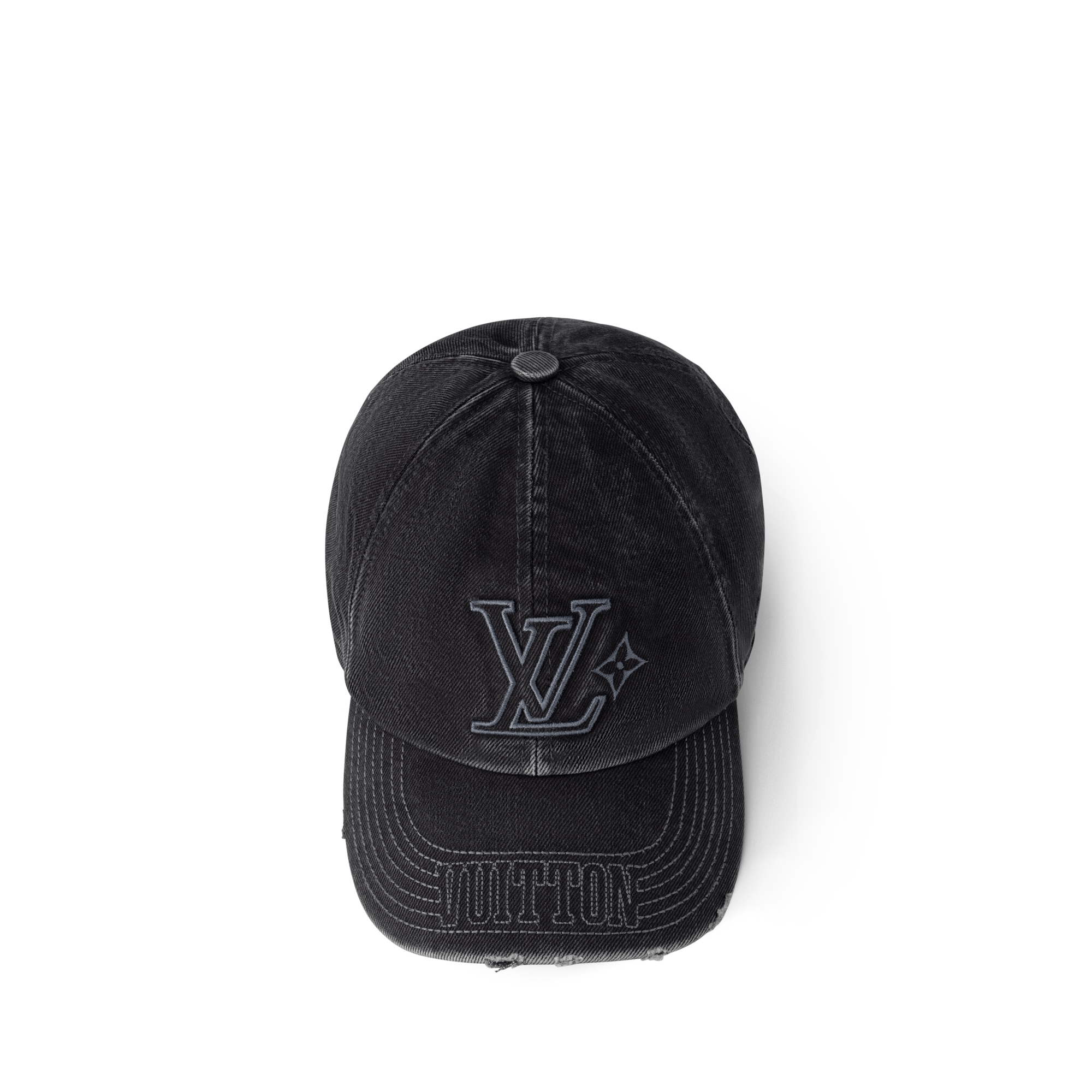 LV Denim Washed Cap S00 in Men