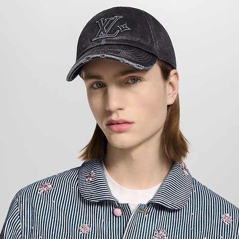 LV Denim Washed Cap S00 in Men's Accessories Hats, Beanies and Gloves collections by Louis Vuitton (Product zoom)
