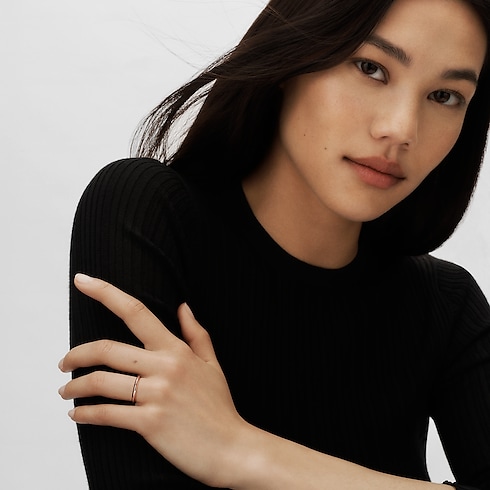 LV Diamonds 2.5mm Wedding Band, Pink Gold in Jewellery's Categories Wedding Bands collections by Louis Vuitton (Product zoom)