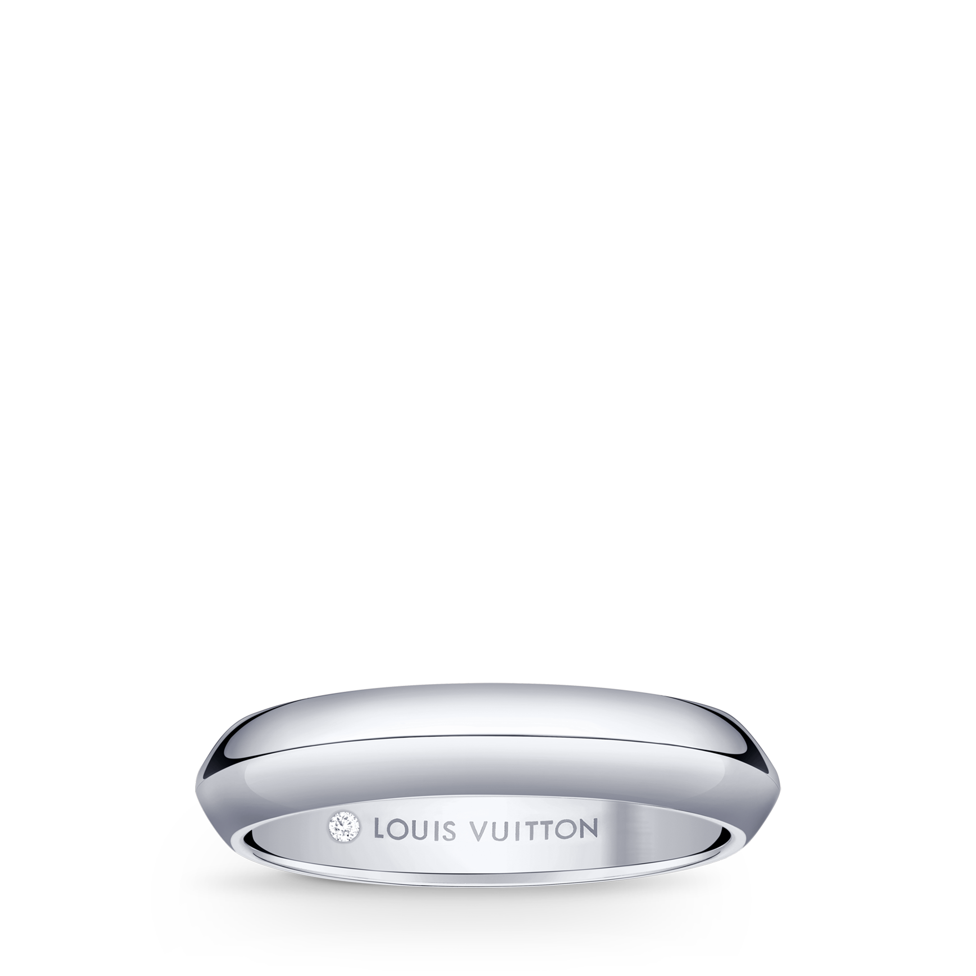 LV Diamonds 4mm Wedding Band, Platinum  in Jewellery