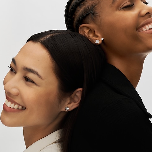 LV Diamonds Double Stud, Round Brilliant cut - per unit in Jewellery's Collections LV Diamonds collections by Louis Vuitton (Product zoom)