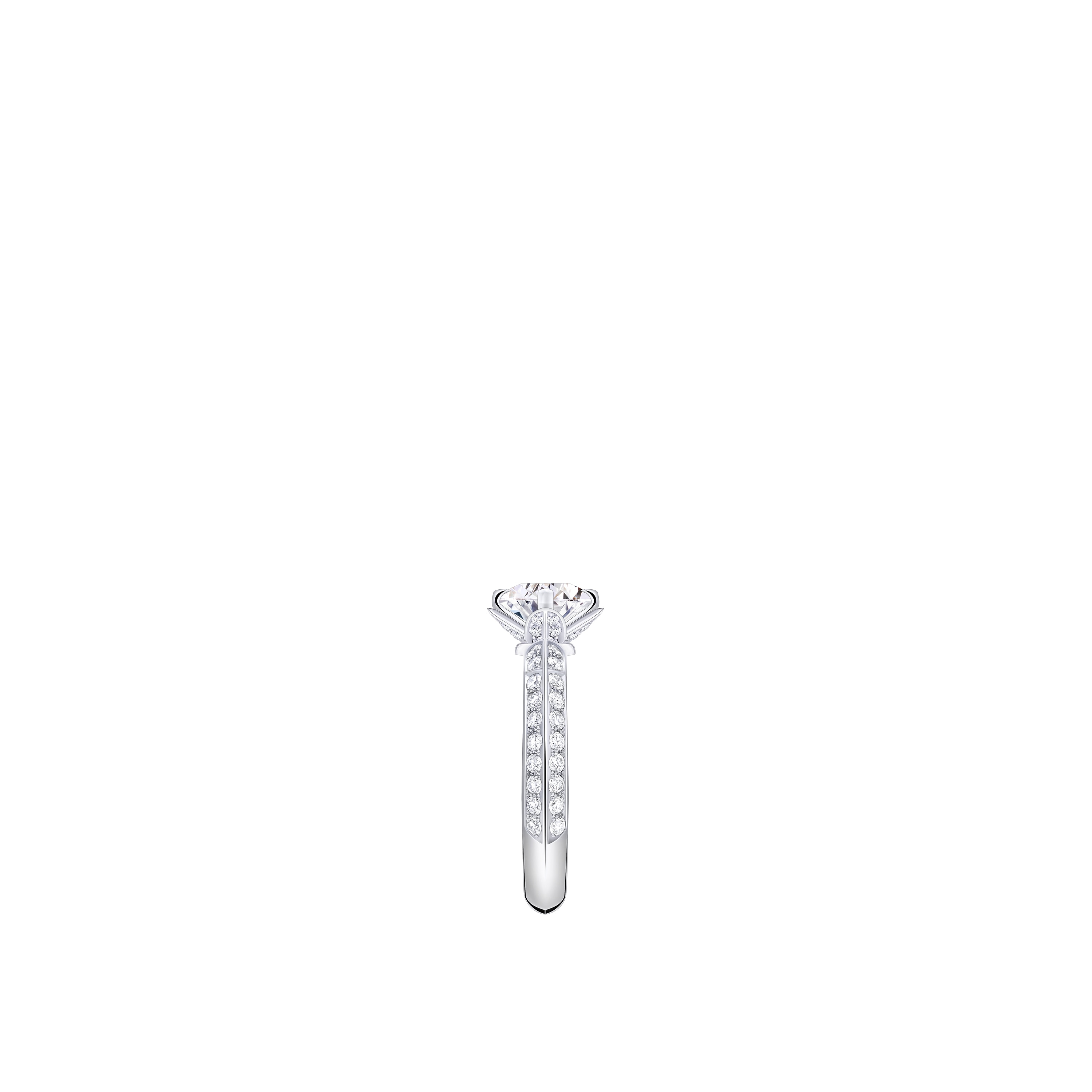 LV Diamonds Pavé Solitaire, Round Brilliant cut  in Jewellery