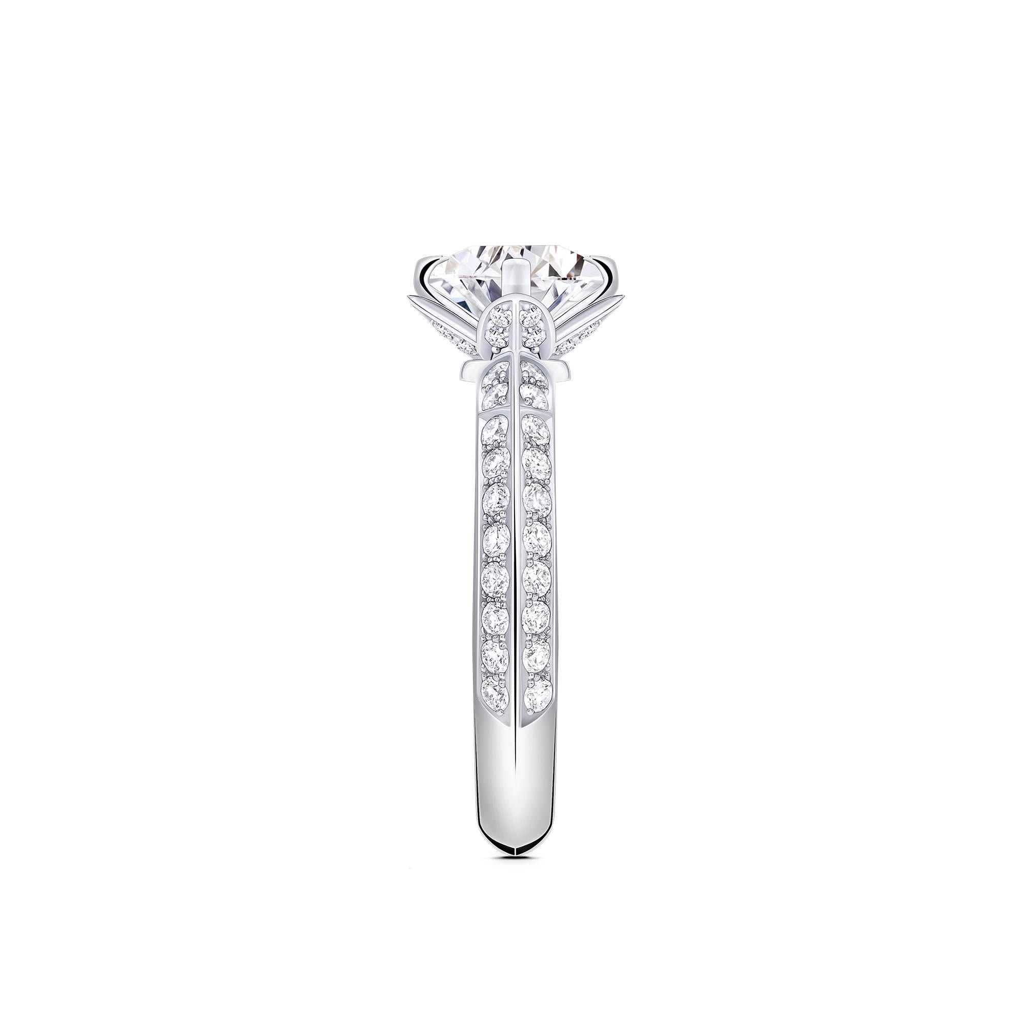 LV Diamonds Pavé Solitaire, Round Brilliant cut  in Jewellery