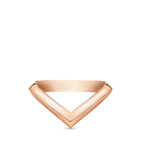 LV Diamonds V Ring, Pink Gold in Jewellery's Categories Wedding Bands collections by Louis Vuitton (Product zoom)