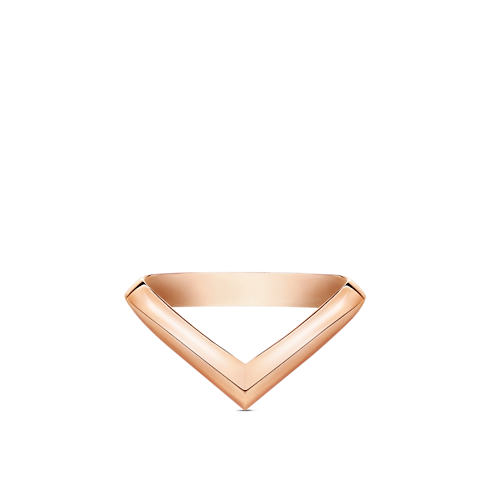 LV Diamonds V Ring, Pink Gold in Jewellery's Categories Wedding Bands collections by Louis Vuitton (Product zoom)