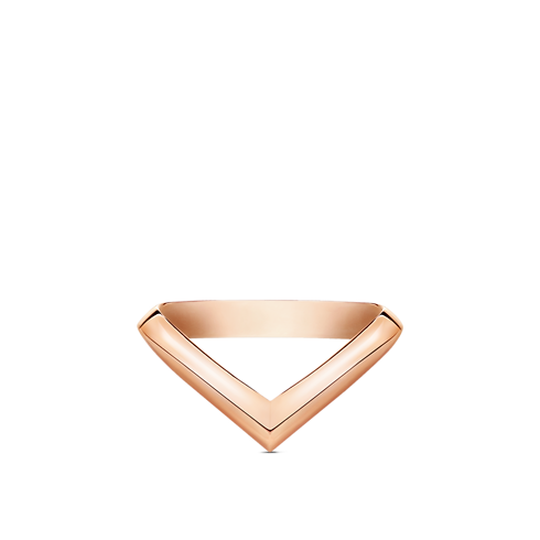 LV Diamonds V Ring, Pink Gold in Jewellery's Categories Wedding Bands collections by Louis Vuitton (Product zoom)
