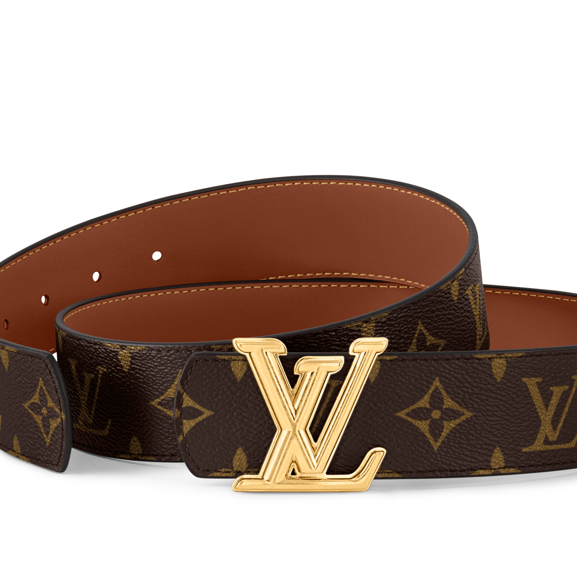 LV Dimension 40mm Reversible Belt Monogram Eclipse Canvas in Men