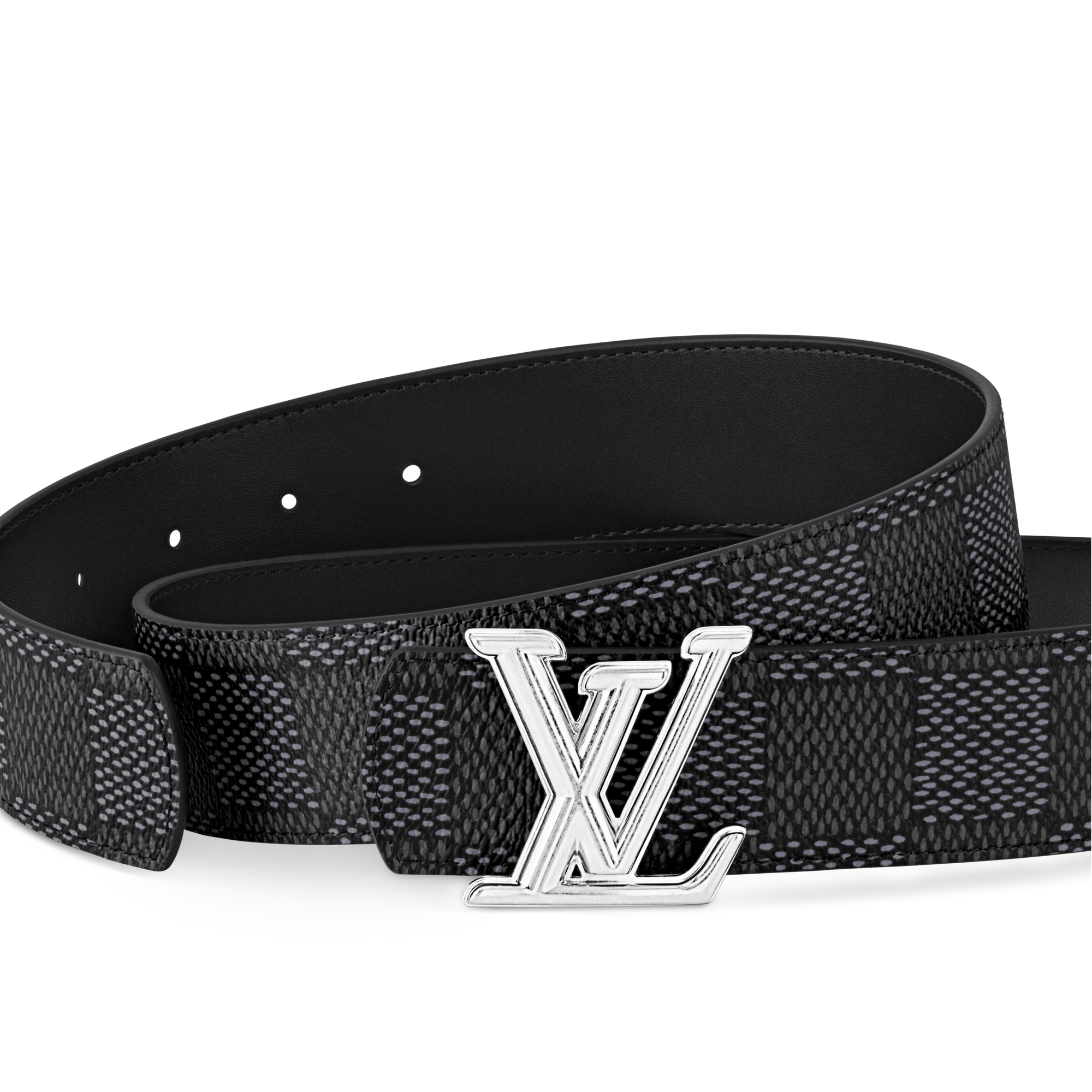 LV Dimension 40mm Reversible Belt Damier Graphite Canvas in Men