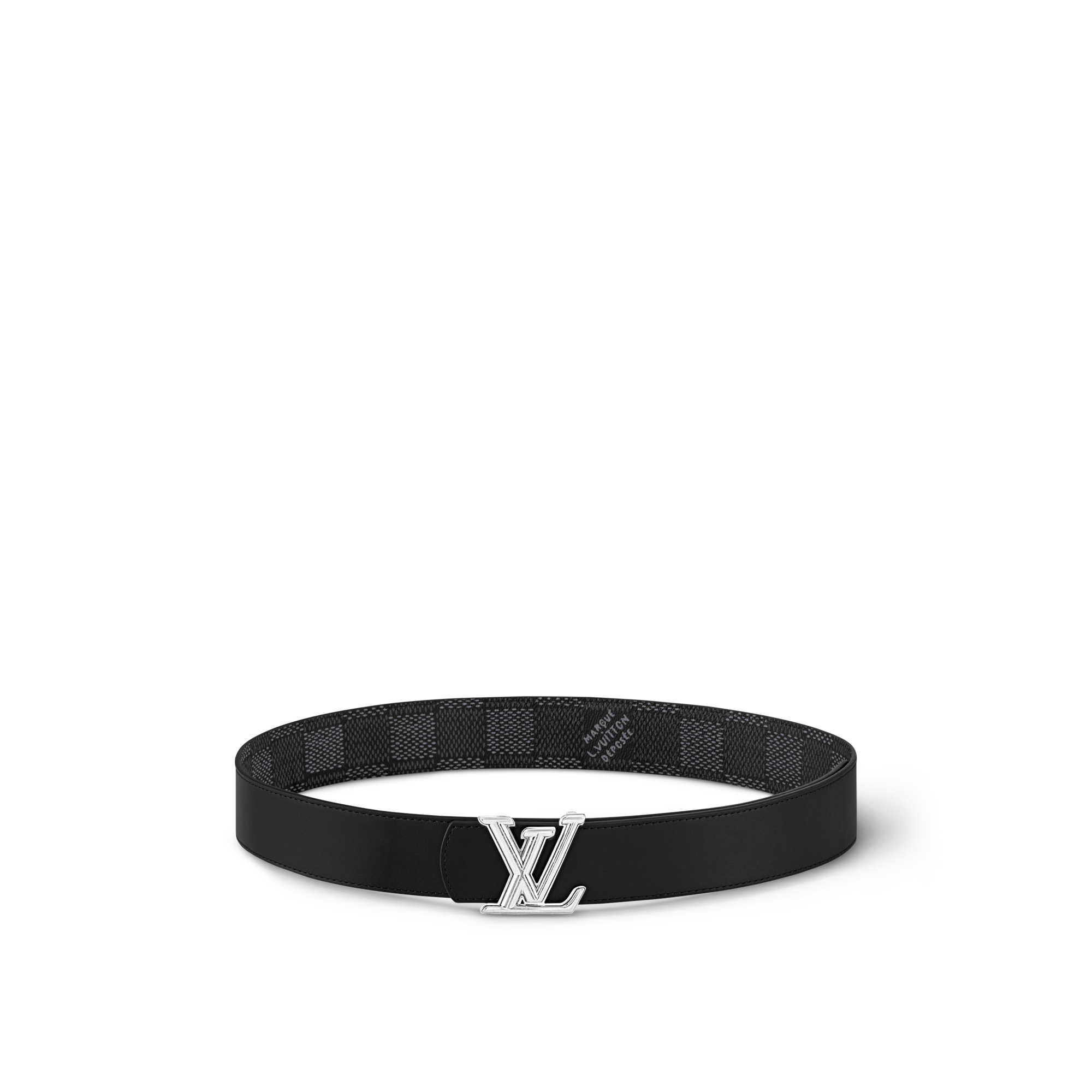 LV Dimension 40mm Reversible Belt Damier Graphite Canvas in Men