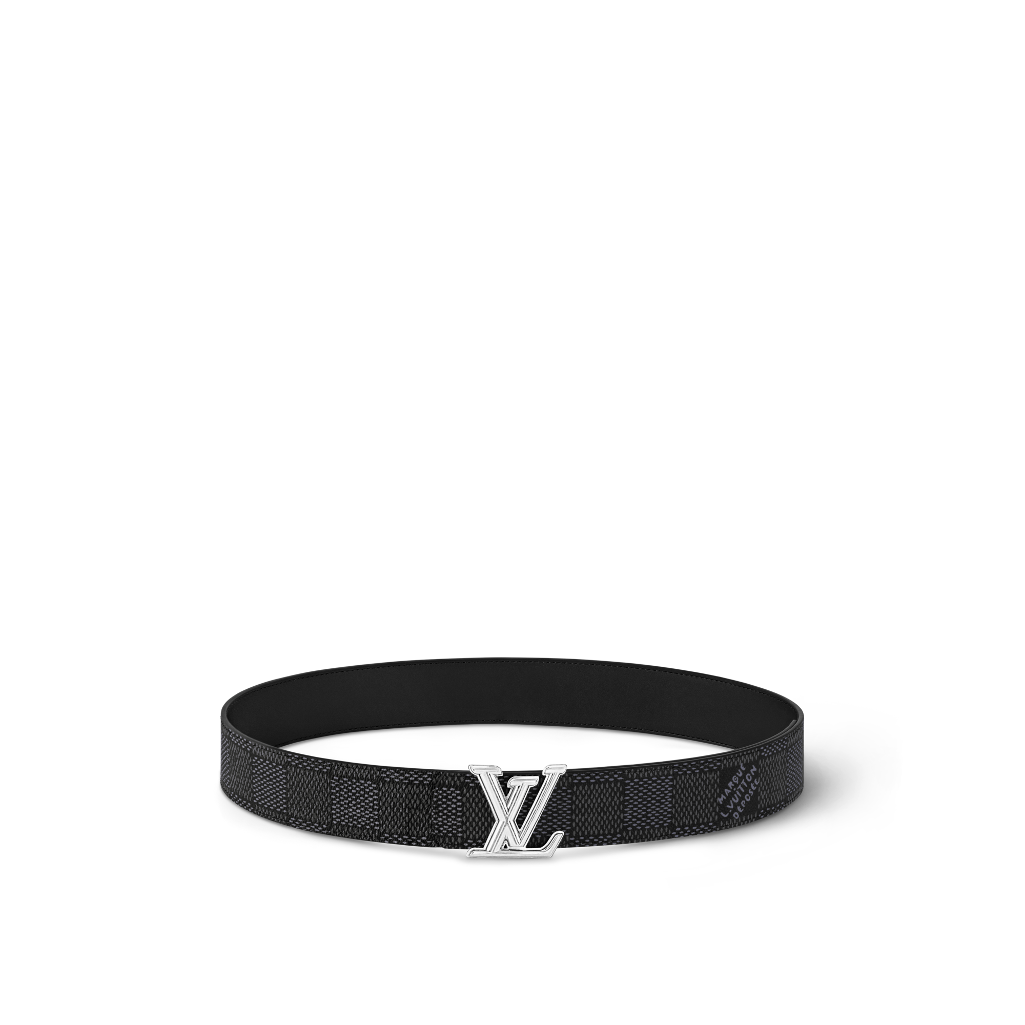 LV Dimension 40mm Reversible Belt Damier Graphite Canvas in Men