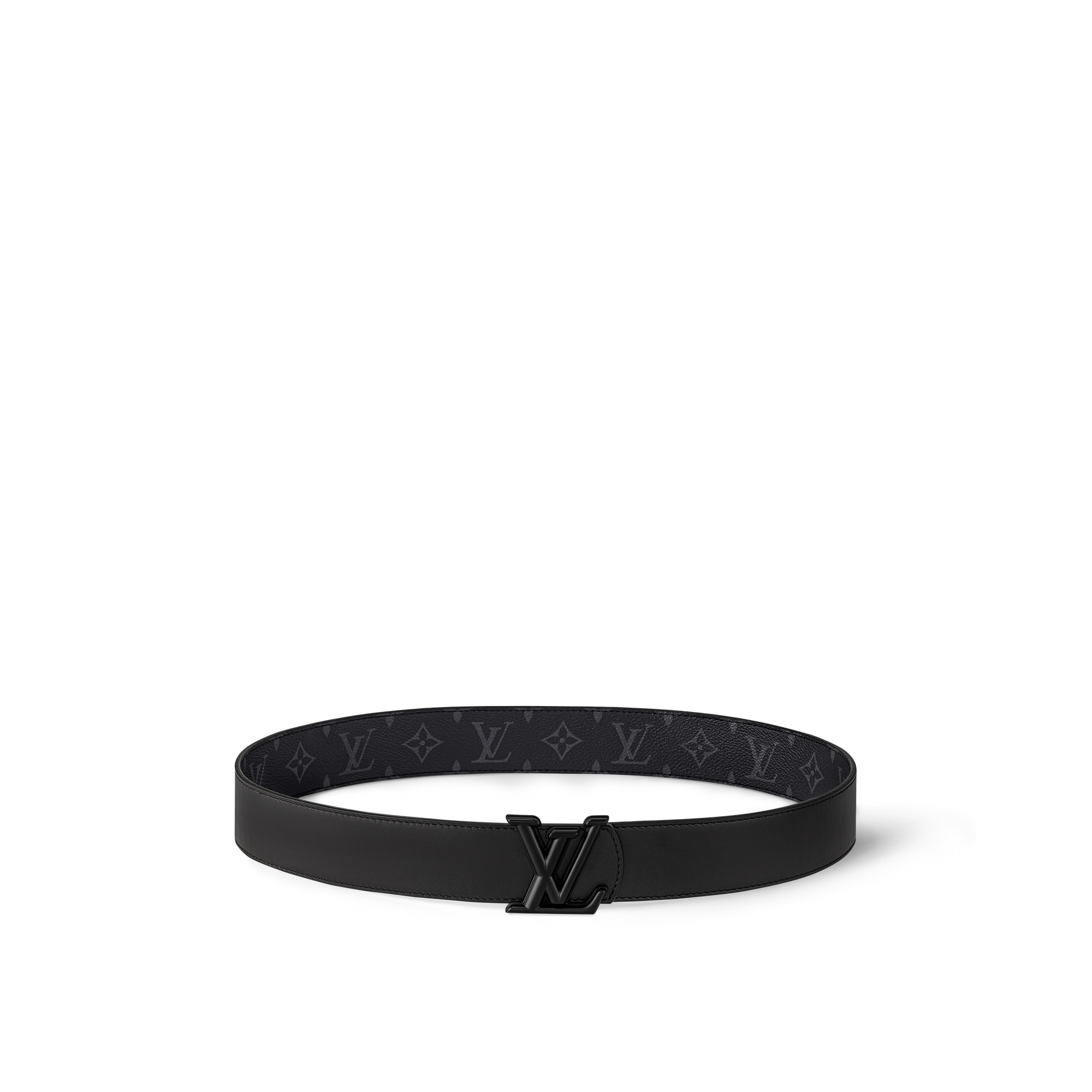 LV Dimension 40mm Reversible Belt Monogram Eclipse Canvas in Men