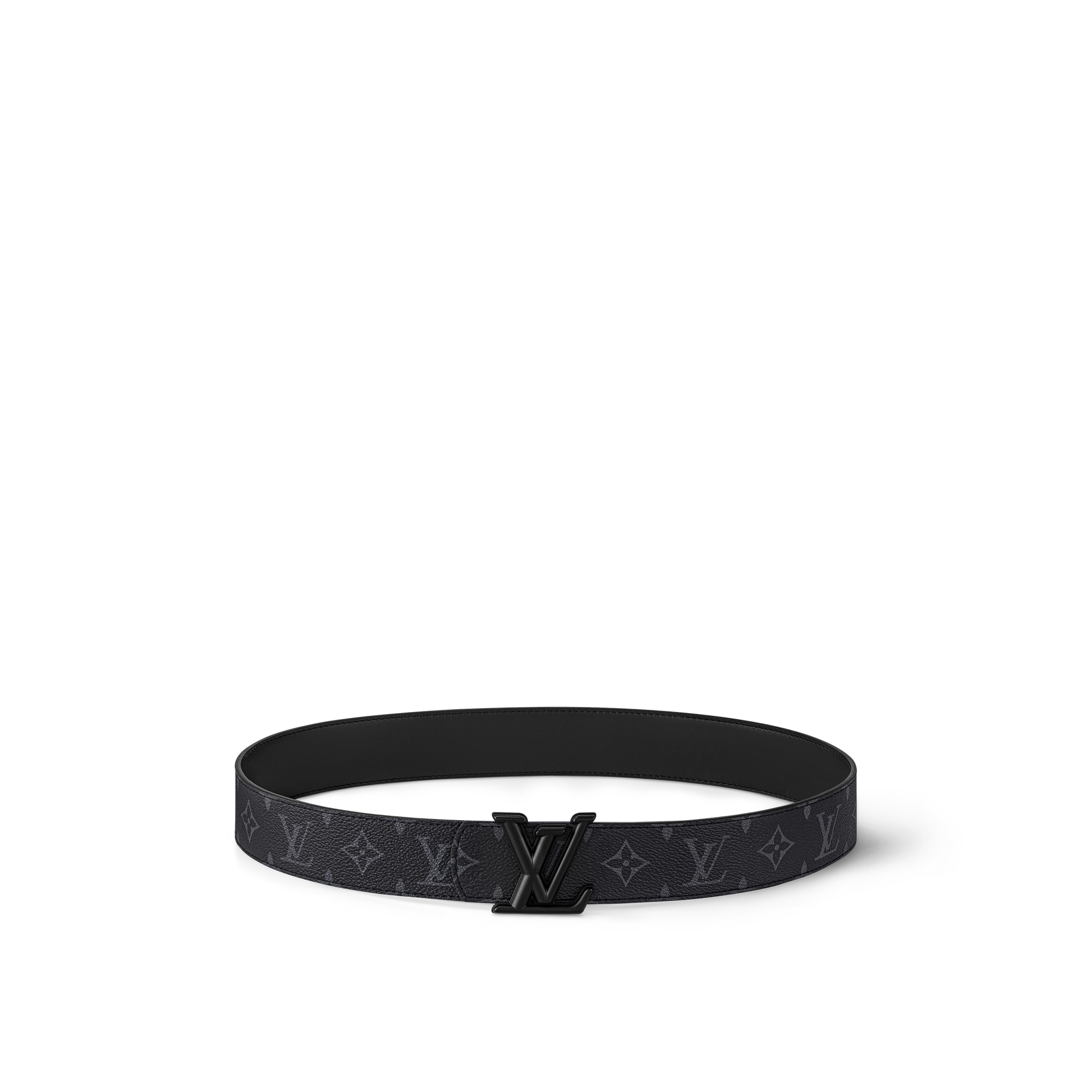 LV Dimension 40mm Reversible Belt Monogram Eclipse Canvas in Men