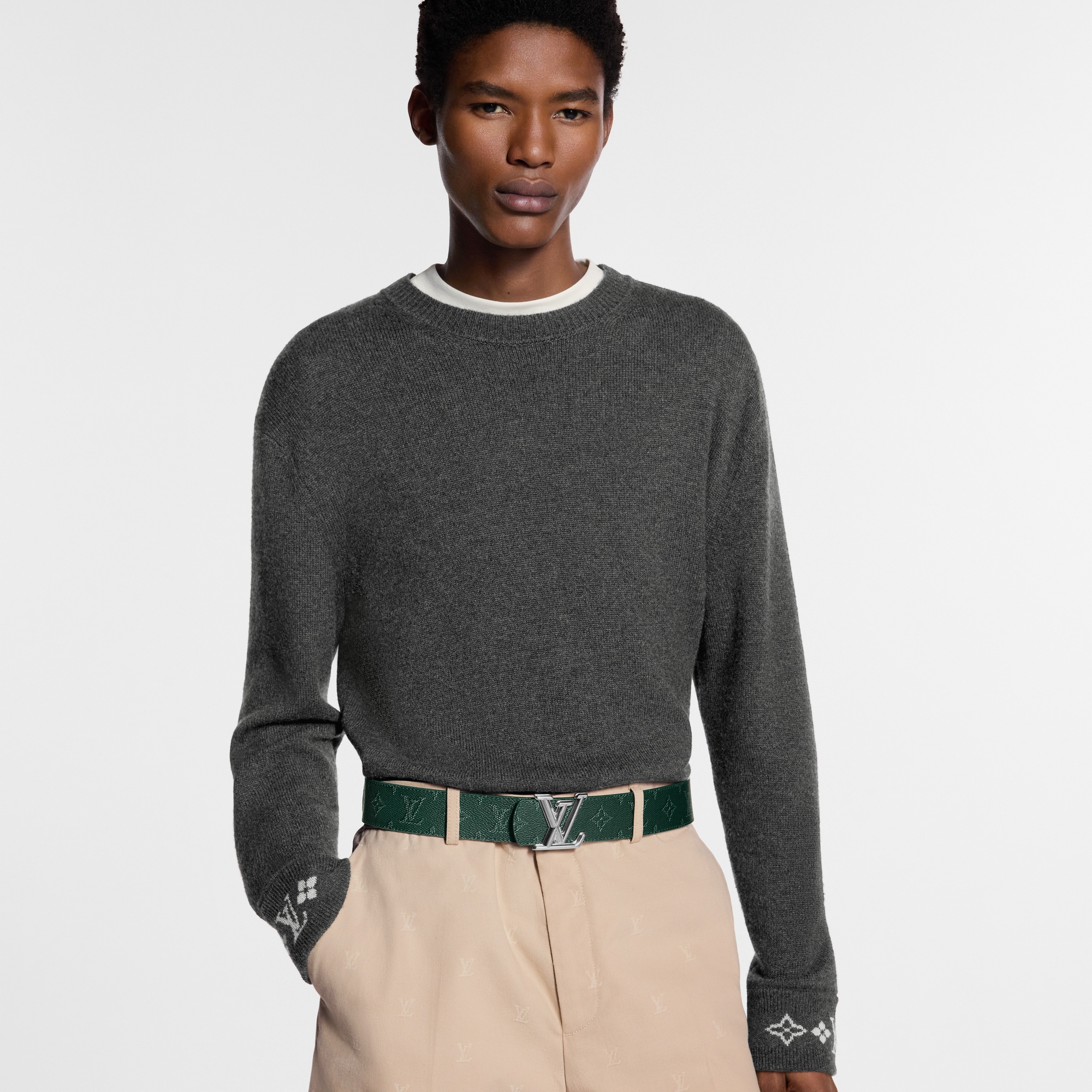 LV Dimension Monogram Heritage 40mm Reversible Belt  in Men