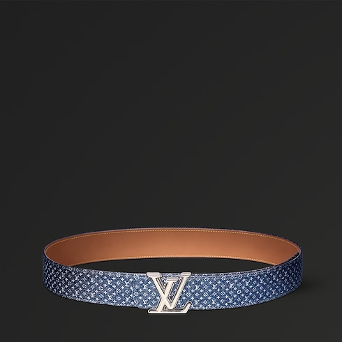 LV Dimension Monogram Reflective Denim 40mm Reversible Belt Monogram Denim in Men's Accessories Belts collections by Louis Vuitton (Product zoom)
