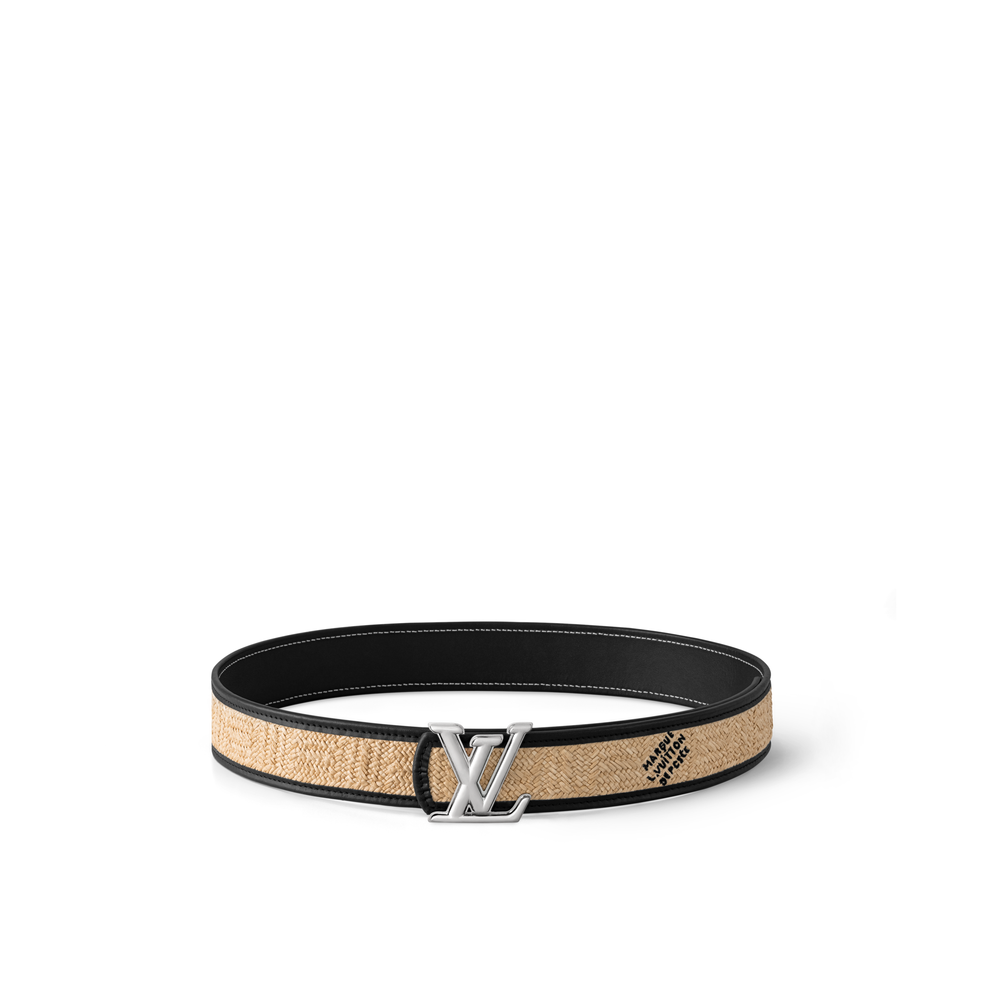 LV Dimension Raffia 40mm Reversible Belt  in Men