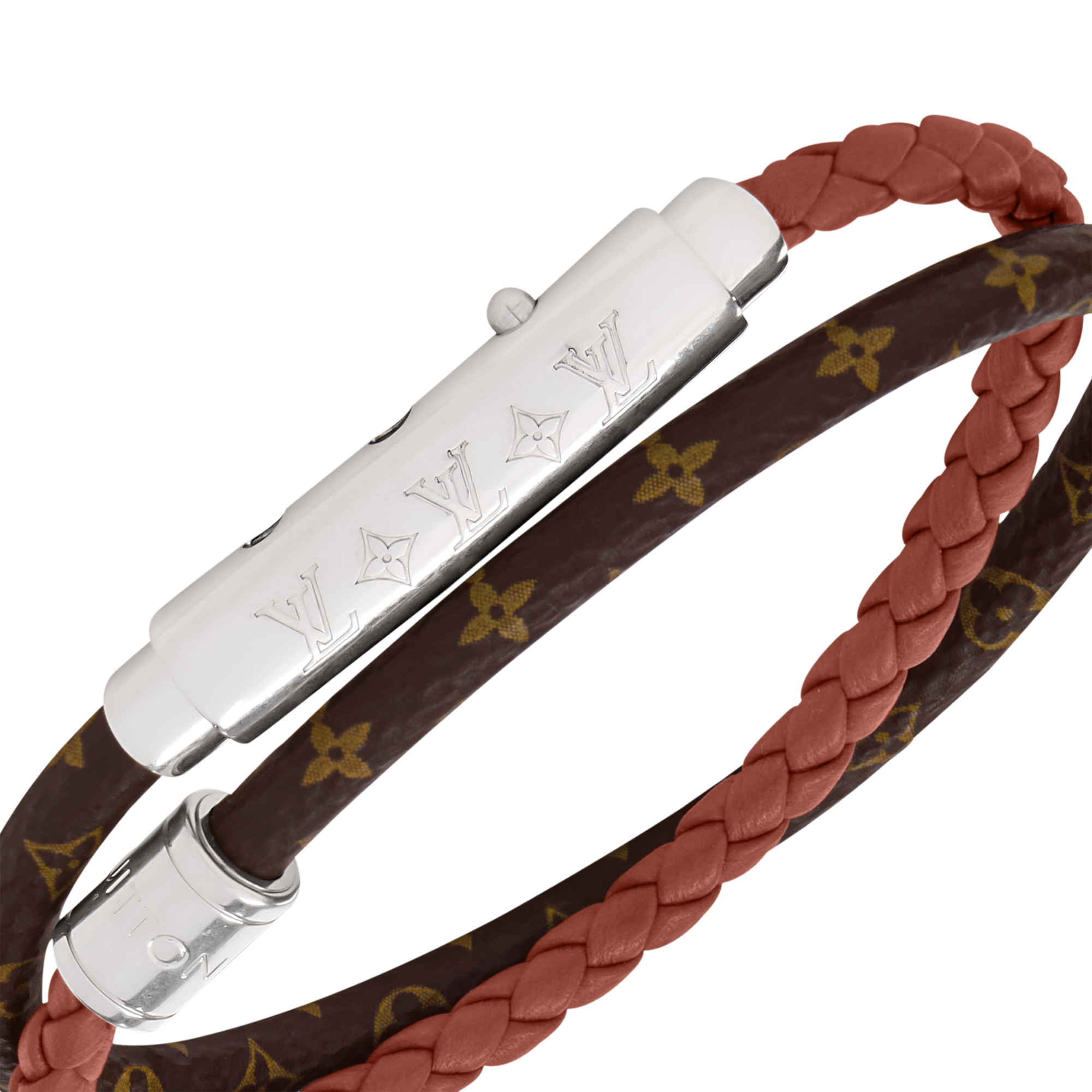 LV Double Spin Monogram Heritage Bracelet  in Men