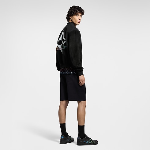 LV Embellished Jersey Shorts in New's For Men Spring 2025 Collection collections by Louis Vuitton (Product zoom)
