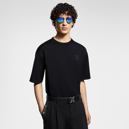 LV Embellished Jersey T-Shirt in Men's Ready-to-Wear T-Shirts and Polos collections by Louis Vuitton (Product zoom)