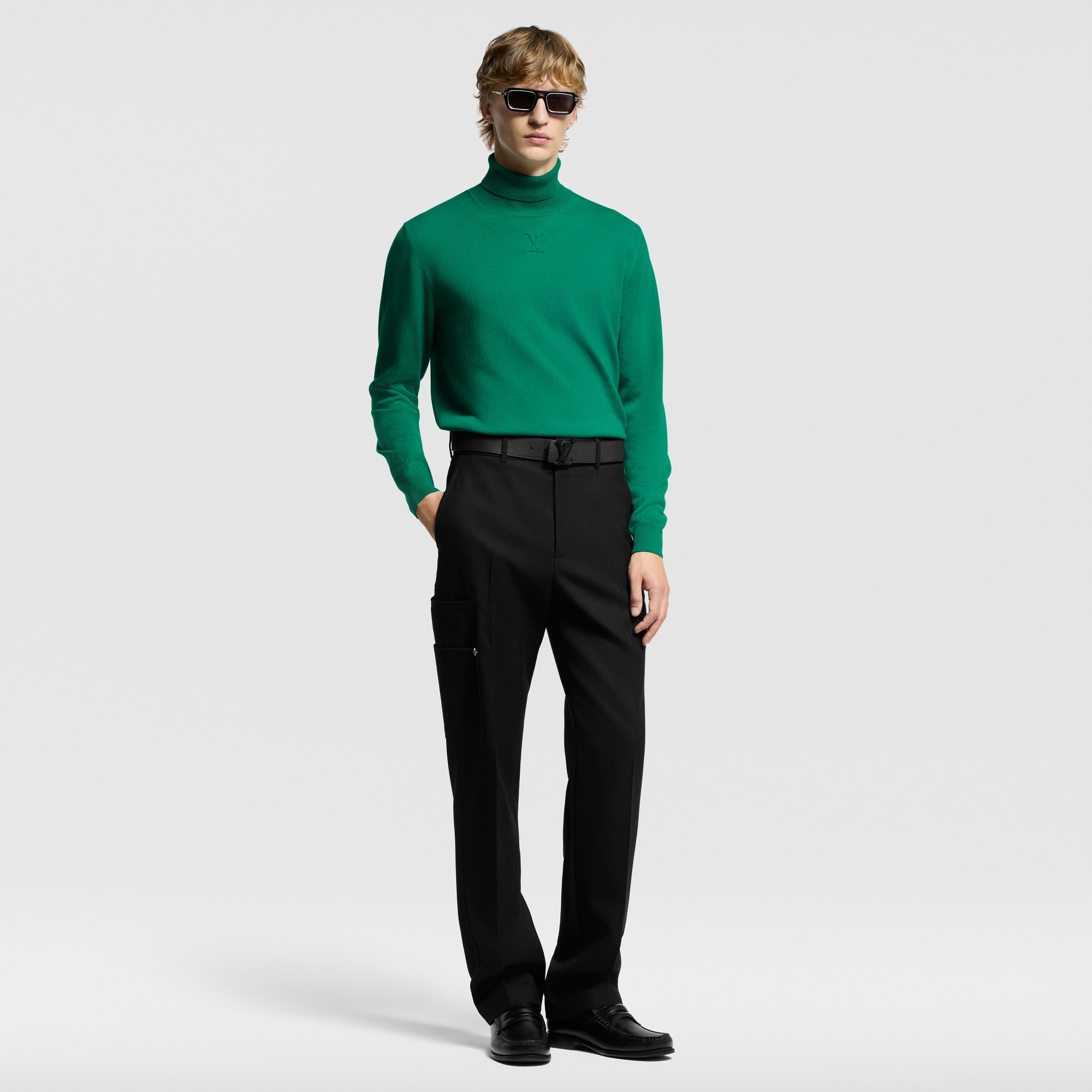LV Embossed Cashmere Turtle Neck  in New