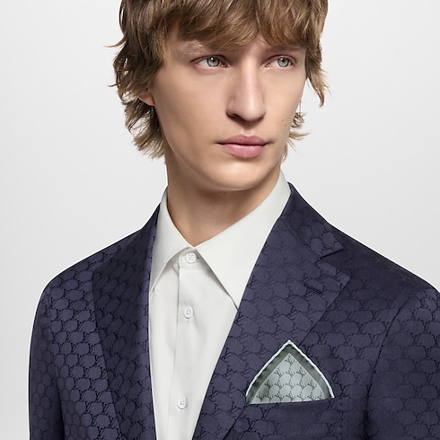 LV Fishnet Pocket Square S00 in Men's Accessories Ties and Pocket Squares collections by Louis Vuitton (Product zoom)