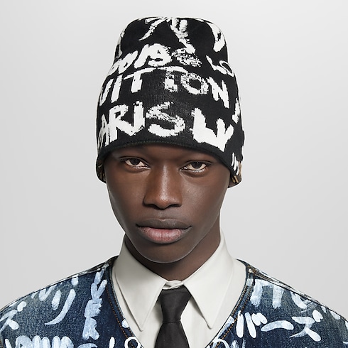 LV Fit Scribble Beanie S00 in Men's Accessories Hats, Beanies and Gloves collections by Louis Vuitton (Product zoom)