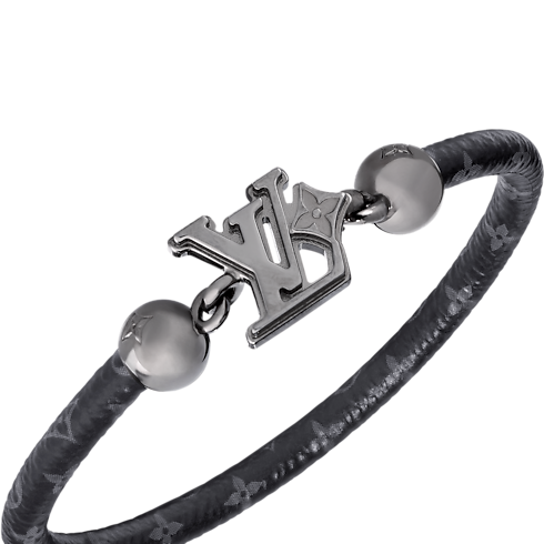 LV Flower Bracelet Monogram Eclipse Canvas in Men's Fashion Jewelry Bracelets collections by Louis Vuitton (Product zoom)